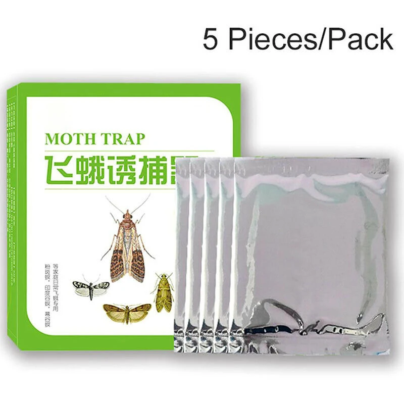 

5 Pack/Set Attractant Moth Trap Pantry Kitchen Anti Moth Traps E7