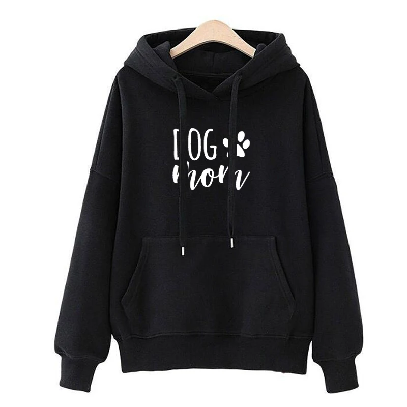 Худи женское с рисунком собаки и мамы модные толстовки | Женская одежда