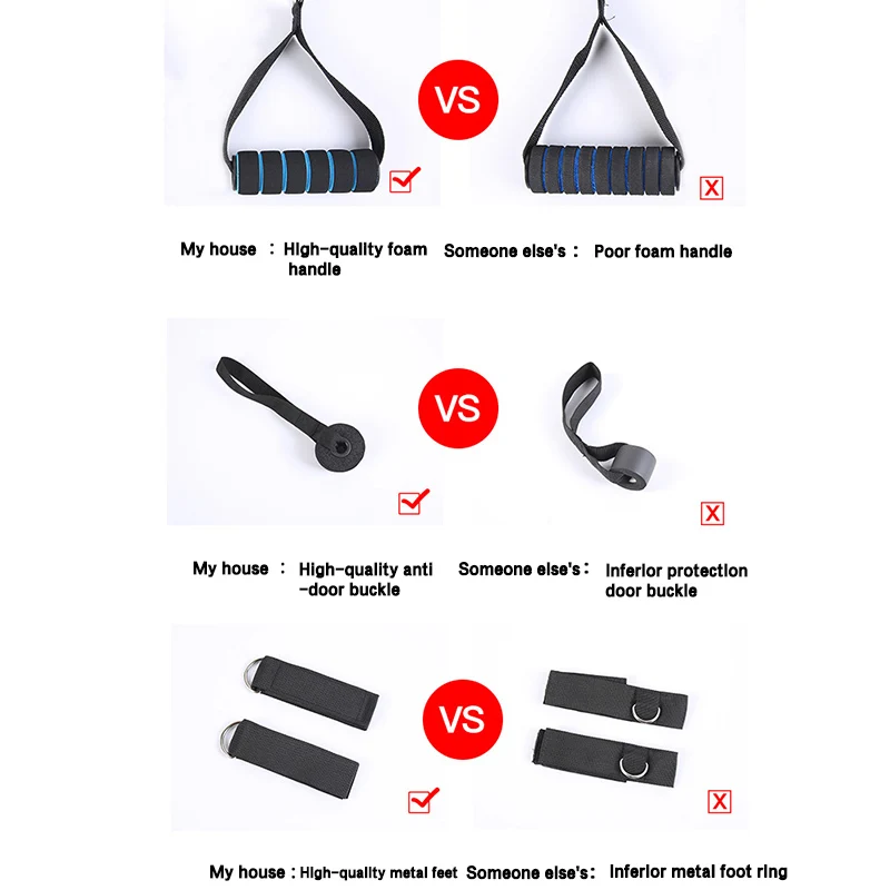 

11pcs/Set Elastic Bands Pull Rope for Home Gym Equipment Workout Fitness Exercise Resistance Training Accessories BDF99