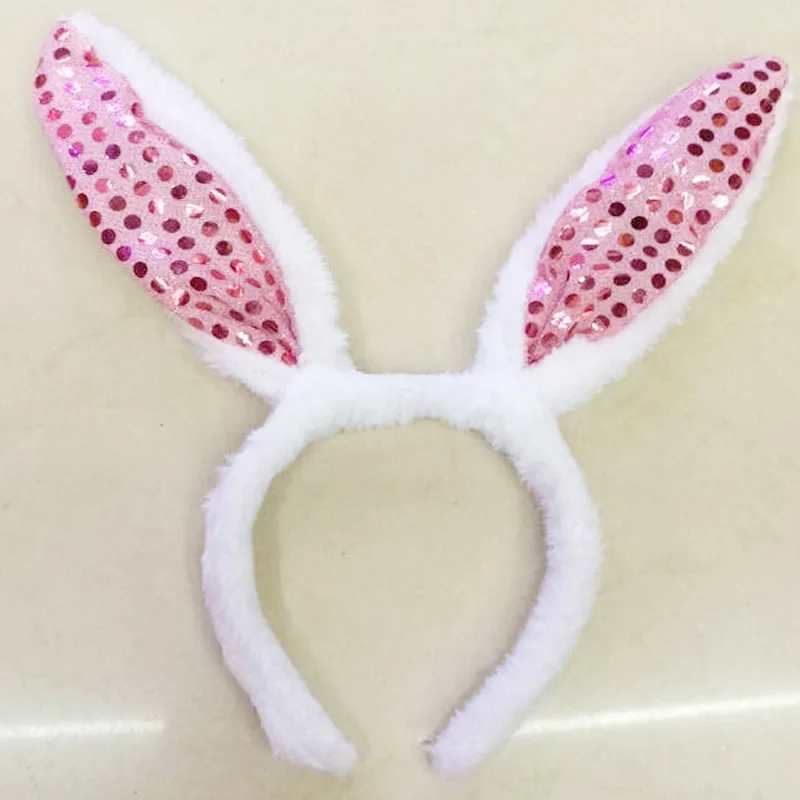 Повязка на голову с длинными светящимися корейскими светодиодными ушками