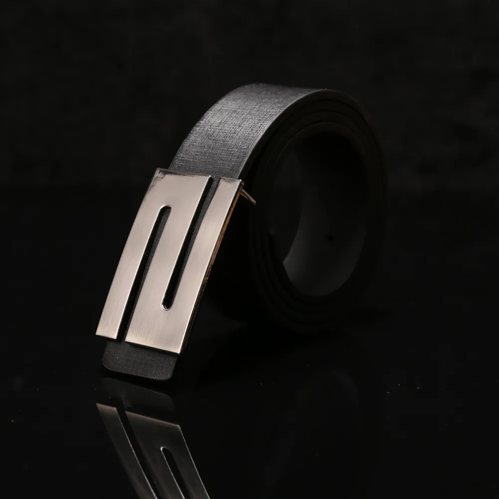 Мужской кожаный ремень с s-образной пряжкой высокое качество настоящие роскошные