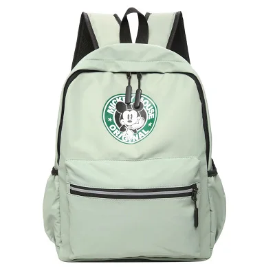 

Вместительный рюкзак для мальчиков и девочек с изображением Диснея Микки Мауса, школьная сумка, сумка, милая Наплечная Сумка