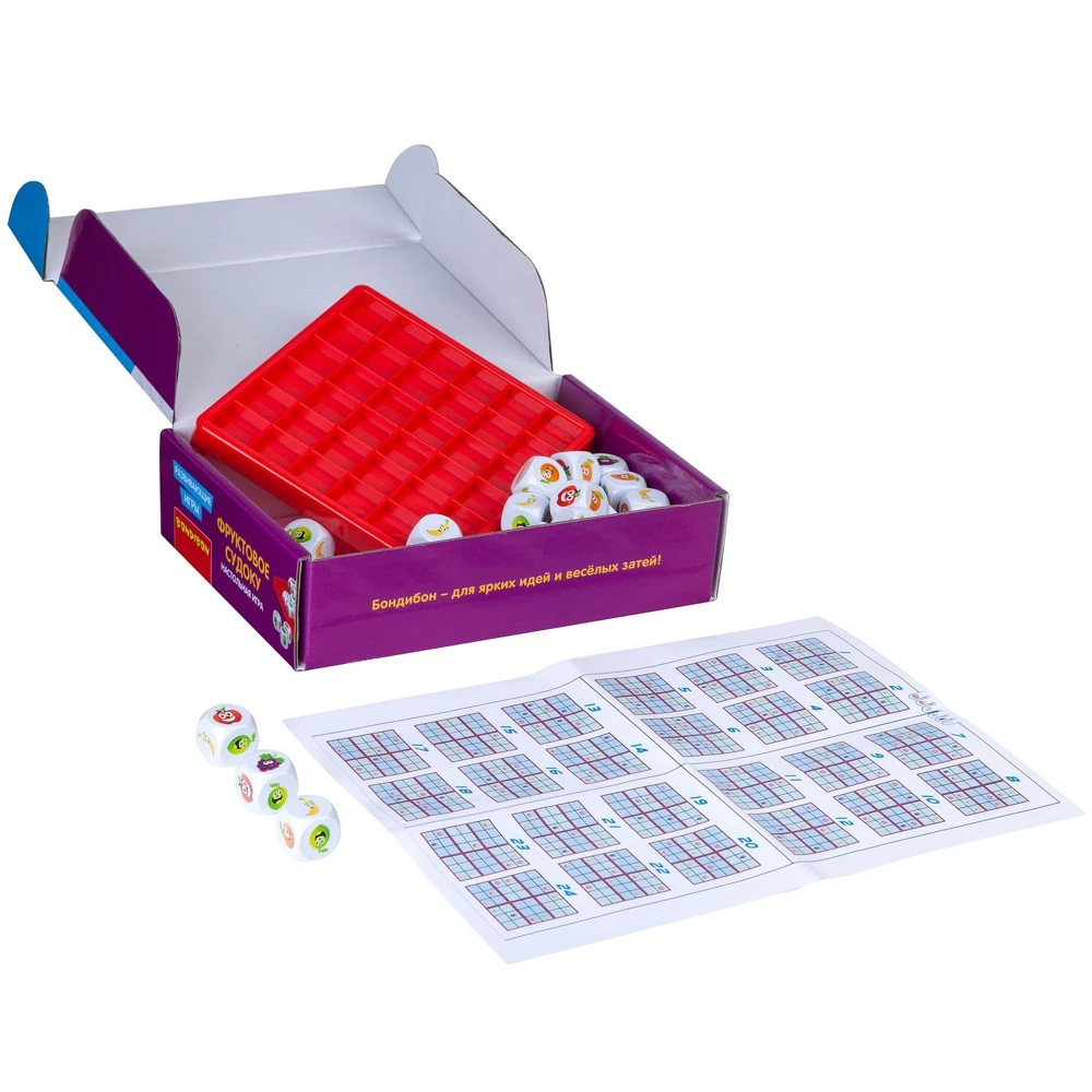 Развивающие настольные игры Bondibon &quotФруктовое судоку&quot | Спорт и развлечения