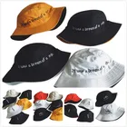 Двусторонняя шляпа с вышивкой, Панама, мужская шляпа-Панама, женская летняя кепка в стиле хип-хоп, Рыбацкая шляпа