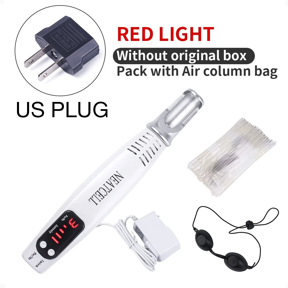RED US without box Лазерный светильник Picosecond для удаления веснушек и татуировок, пигмент для темного пятна бровей, лазерная машина для лечения акне, инструмент для ухода за кожей - Цвет: RED US without box