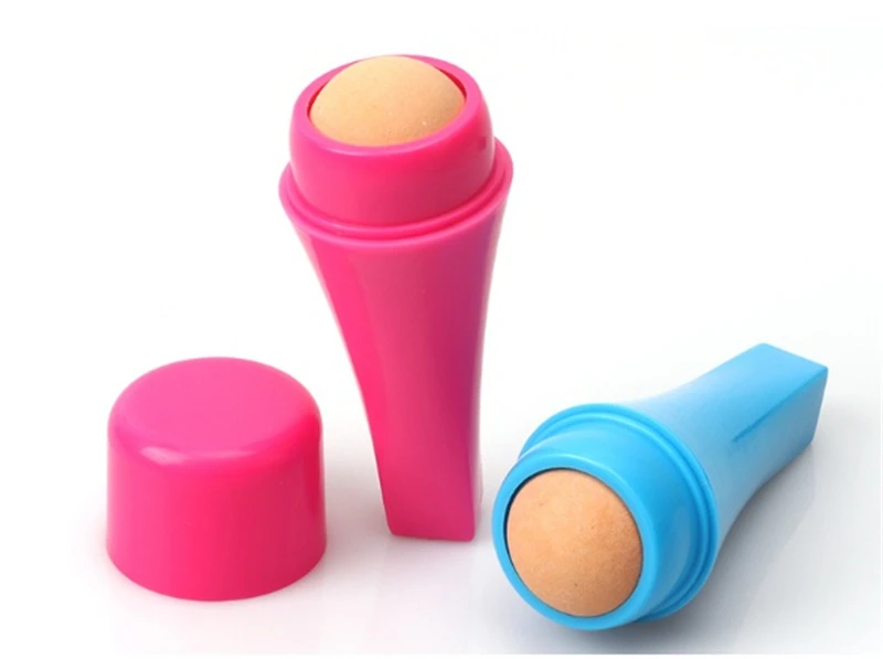 Натуральный вулканический роллер для контроля жирности кожи лица Rolling Stone Matte Makeup Tool Facial Cleansing Absorption On Bal on