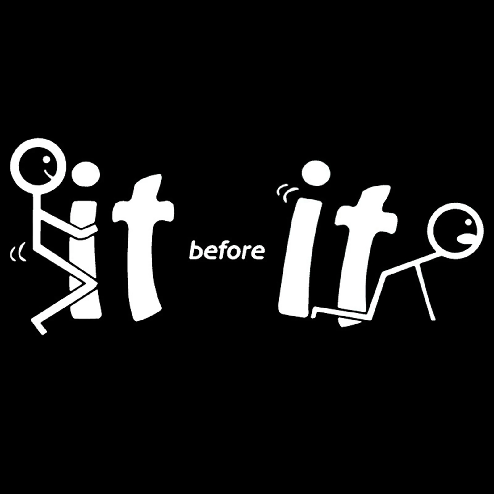 -It before It Fu-cks You Vinyl Decal Window for Car Truck | Автомобили и мотоциклы