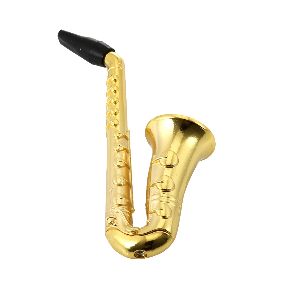 Мини саксофон держатель для курительных труб металлическая трубка табака с