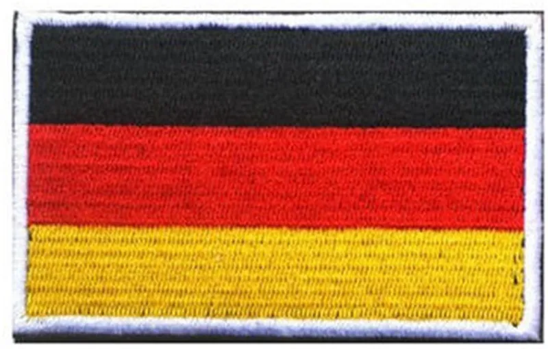 Germany Тканевые нашивки в виде флага страны, военные нашивки в Россию, Японию, индийскую, ирландскую, немецкую нашивку с крючком, флаг Израиля, нашивки для рюкзака - Цвет: Germany