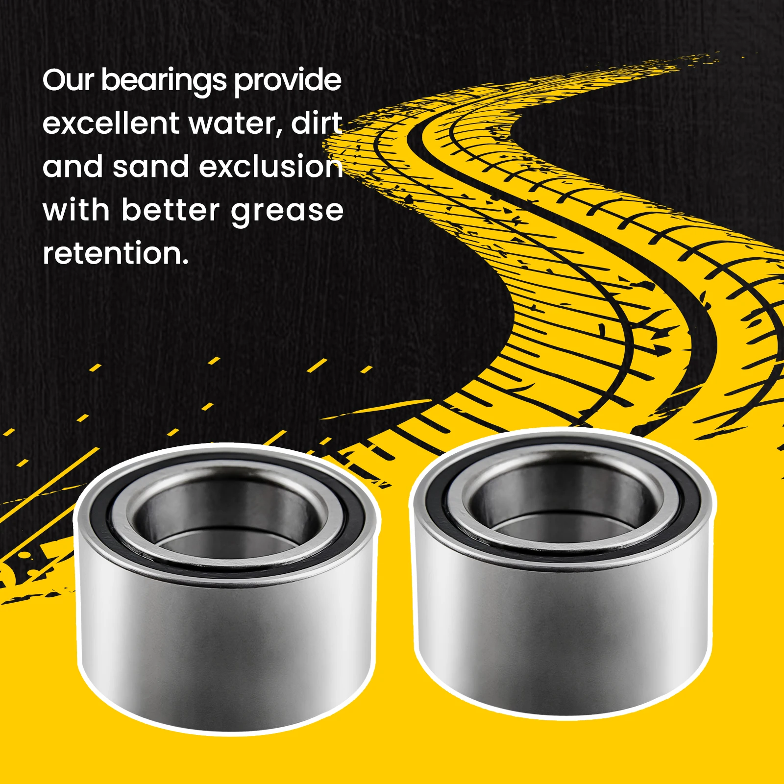 

2 pcs Wheel Ball Bearing Rear Fit For Polaris Diesel 1999-2000 Xplorer 500 1997