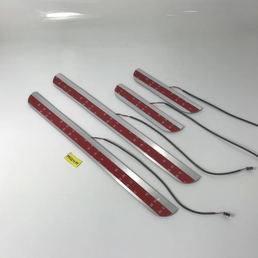 

Osmrk led moving door scuff for MG ZT dynamic door sill plate flat lining overlays guards flowing/fixed light