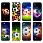 Черный чехол из ТПУ для Huawei P30 Lite P30 Pro P40, чехол для Huawei P40 LITE E P Smart 2020, чехол с рисунком огненного футбола