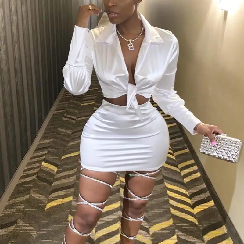 Соблазнительные модные атласные подходящие комплекты 2020 Женский вечерний