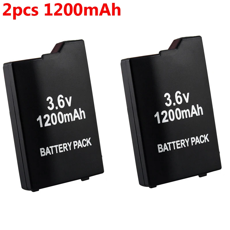 

1pc/2pcs 3.6V 1200mAh Rechargeable Lithium Battery Pack for Sony PSP 2000/3000 PSP-S110 Console Gamepad Replacement batteries