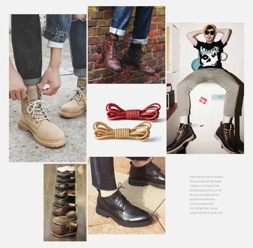 90 см/35 4 &quotплоские Вощеные хлопковые шнурки | Обувь