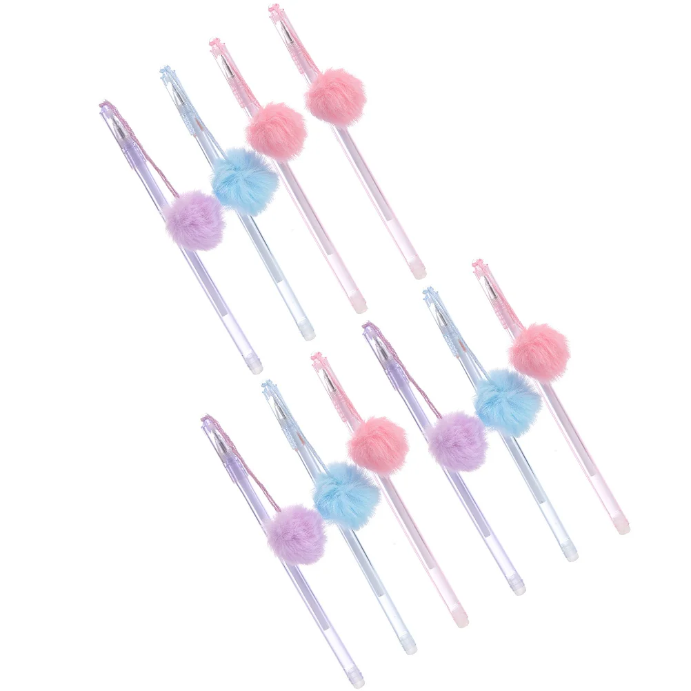 

10 Pcs Cartoon Sign Pen Creative Pen Adorable Roller Pen with Pendant