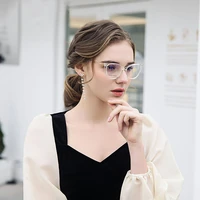 2021 new computer blue light blocking glasses optical tr90 extra light flexible anti blue cat eye eyewear for women