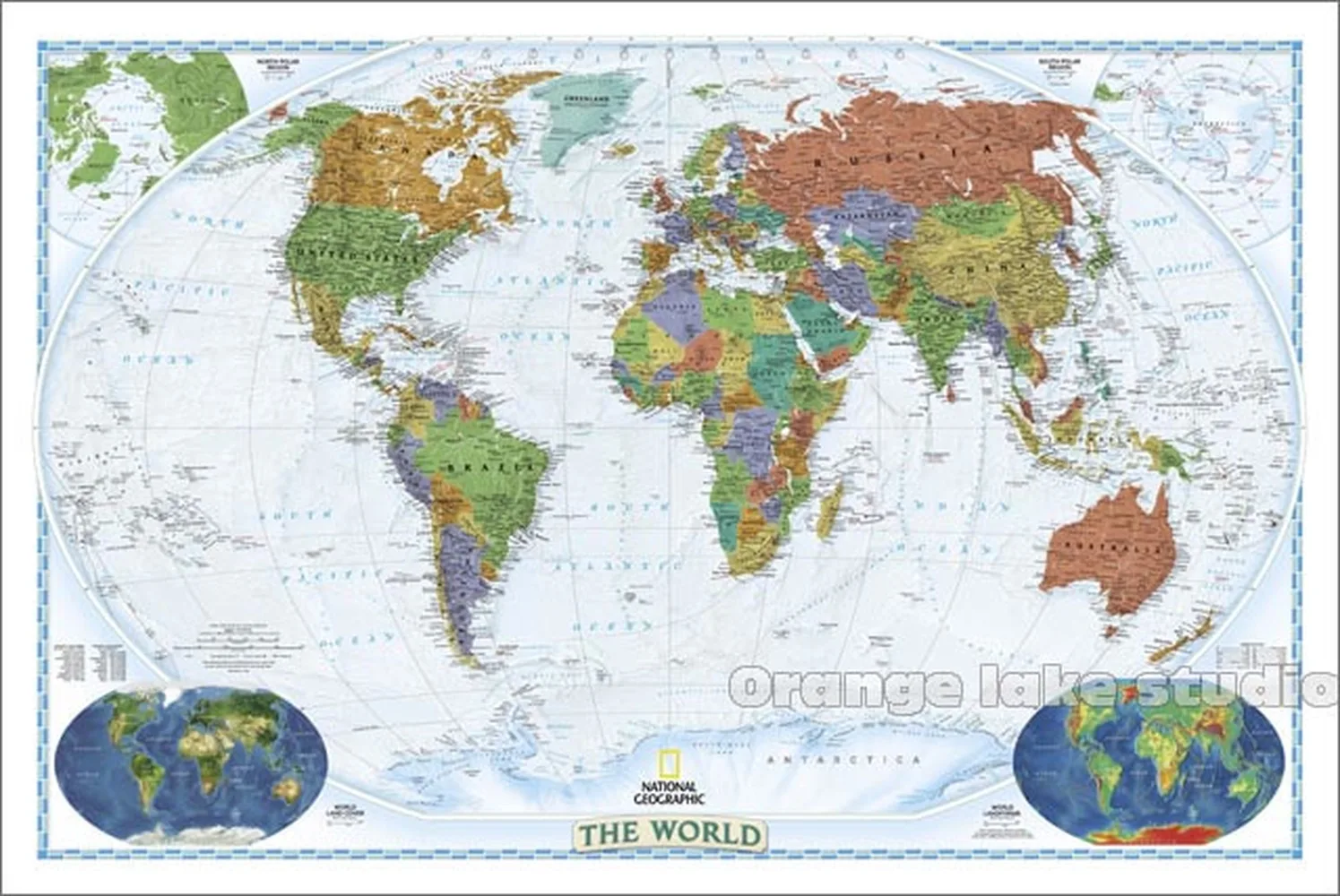 Большая HD карта мира Классические комнаты офисное украшение антикварный постер