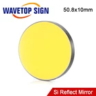 Отражающее зеркало WaveTopSign Co2 Laser Si, 50,8x10 мм, для лазерного гравера, позолоченные кремниевые отражающие линзы