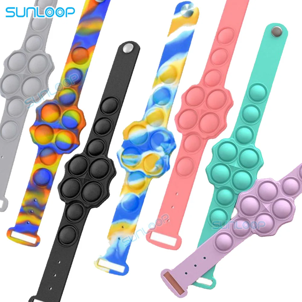 

Adults Antistress Hand Simple Dimple Bracelet Adult Wristband Stress Relief Hand Fidget Toys Kid simpl dimmer decompression ADHD