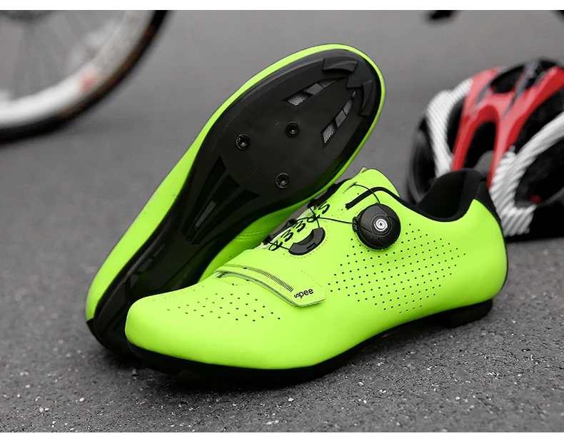 

Ultralight Self-Locking Cycling Shoes Professional Cleat Shoes Pedal Racing Road Bike Flat Shoes Bicycle Sneakers Unisex
