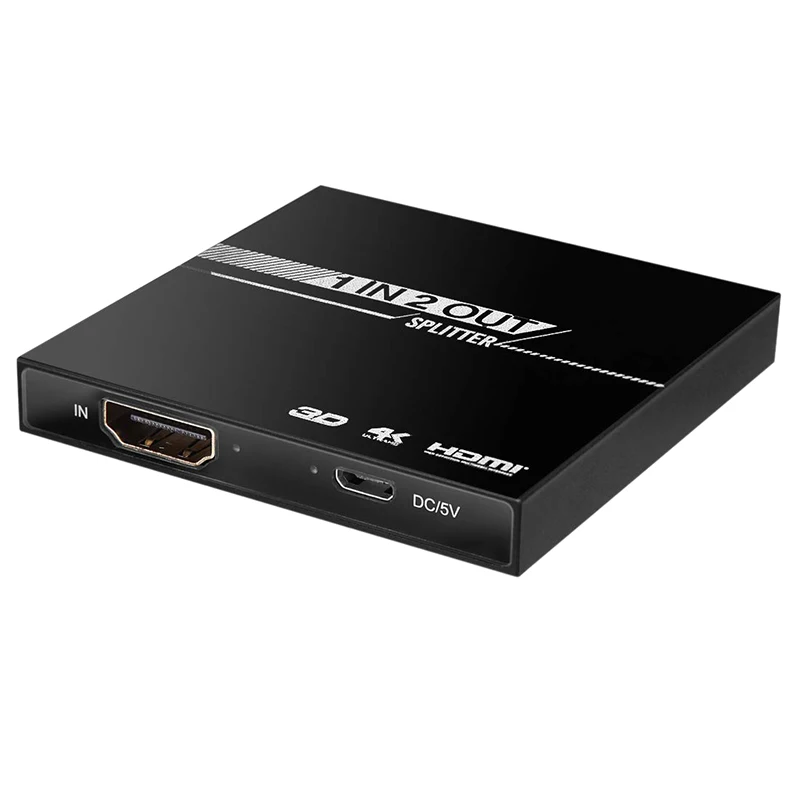 1 в 2 4K HDMI сплиттер поддерживает 3D 1080P для Xbox PS4 PS3 Fire Stick Blue Ray Apple TV Roku HD TV|Дисплеи| |