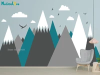 cartoon mountains wall sticker kids room decoration living room decor home lovely house decals removable yt4839