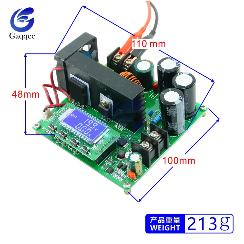 BST900W DC 8 60 В до 10 120 в Повышающий Модуль светодиодный регулятор повышающий