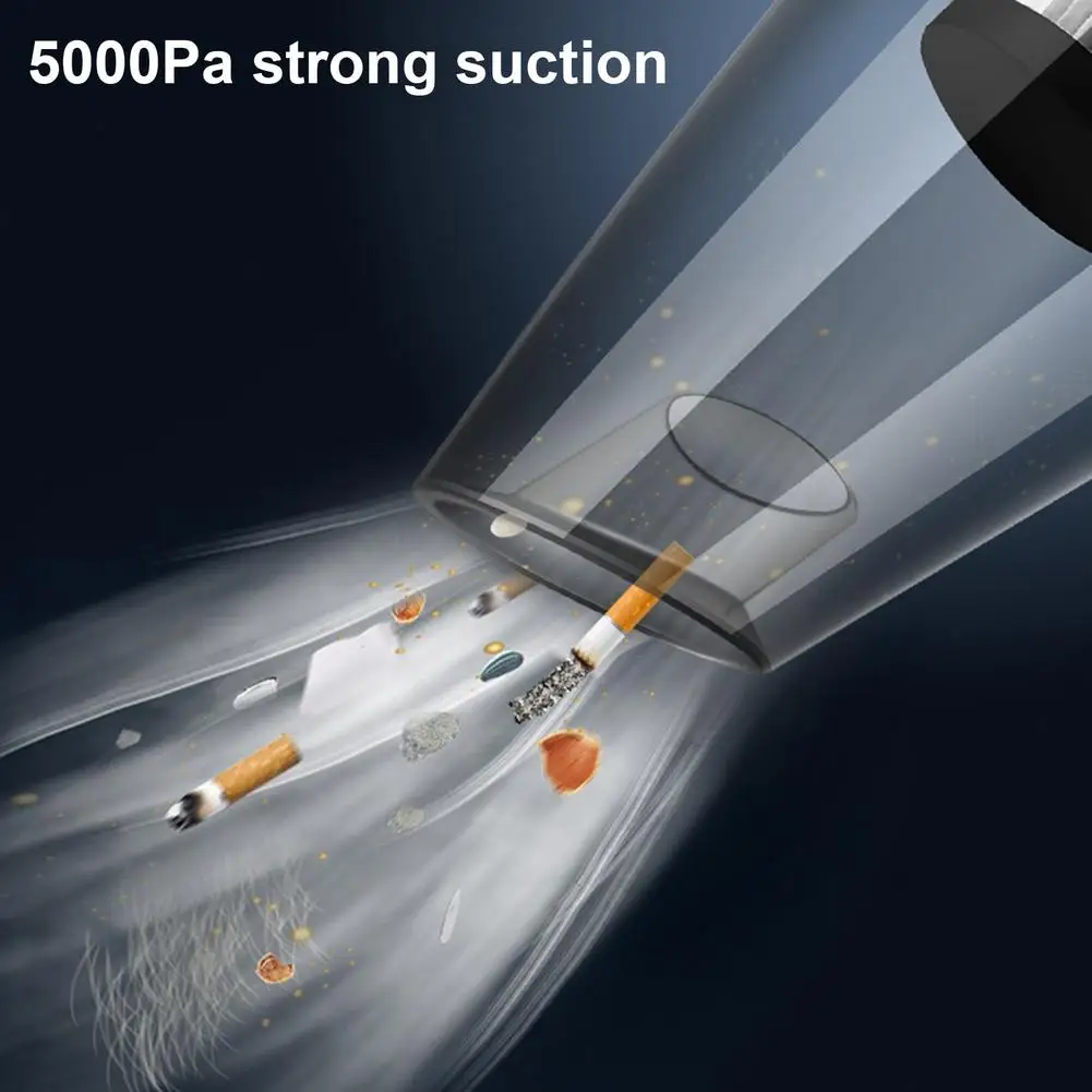 

Handheld Car Vacuum Cleaner Wet And Dry Dual-use High Suction Rechargeable Vacuum Cleaner 120W 5000Pa Car Cleaning Tool