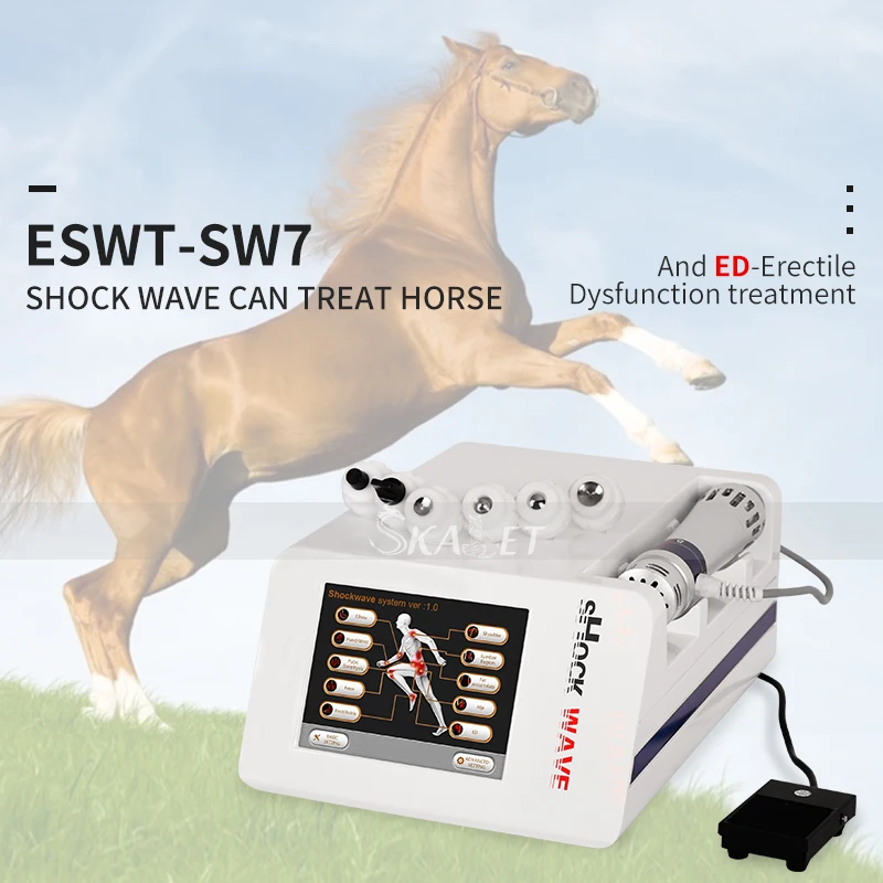 

Effective Physical Pain Therapy System Acoustic Shock Wave Extracorporeal Shockwave Machine For ED with 7 Transmitters
