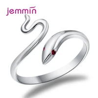925 sterling silver trendy snake adjustable rings for women girls party best friend gift fashion jewelry wholesale