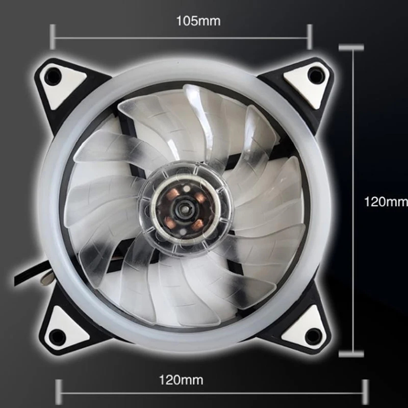 

1/3pcs 12cm DC 12V Computer PC Case Fan Cooler RGB Cooling LED Fan Adjust Fan Speed Fan CPU Cooling
