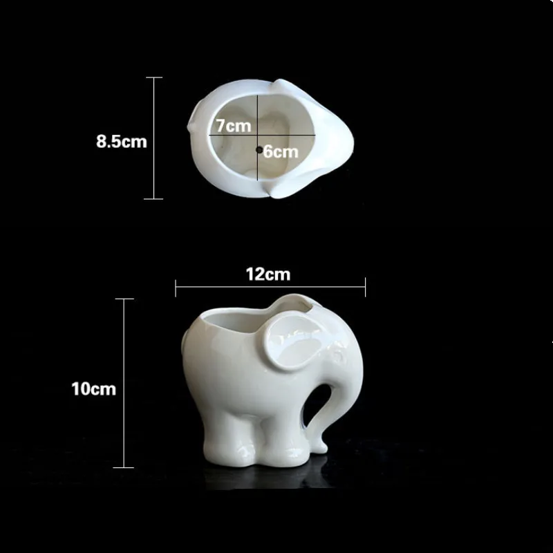Керамический цветочный горшок креативный милый мультяшный слон для суккулента