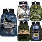 2 шт., рюкзак для мальчиков, с рисунком танков и самолетов