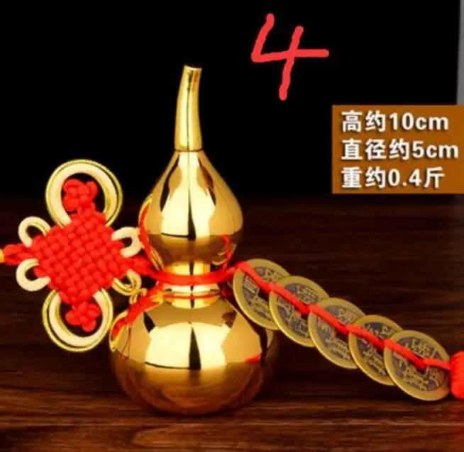

Copper Statue brass Select style copper Five Emperors money gourd Gossip Town house Lucky Security peace Resolve Door-to-door