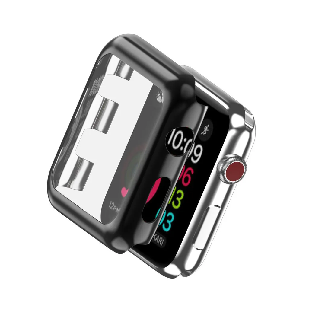 Чехол Ouhaobin защитная пленка для экрана + из закаленного стекла apple Watch серии 4 44 мм