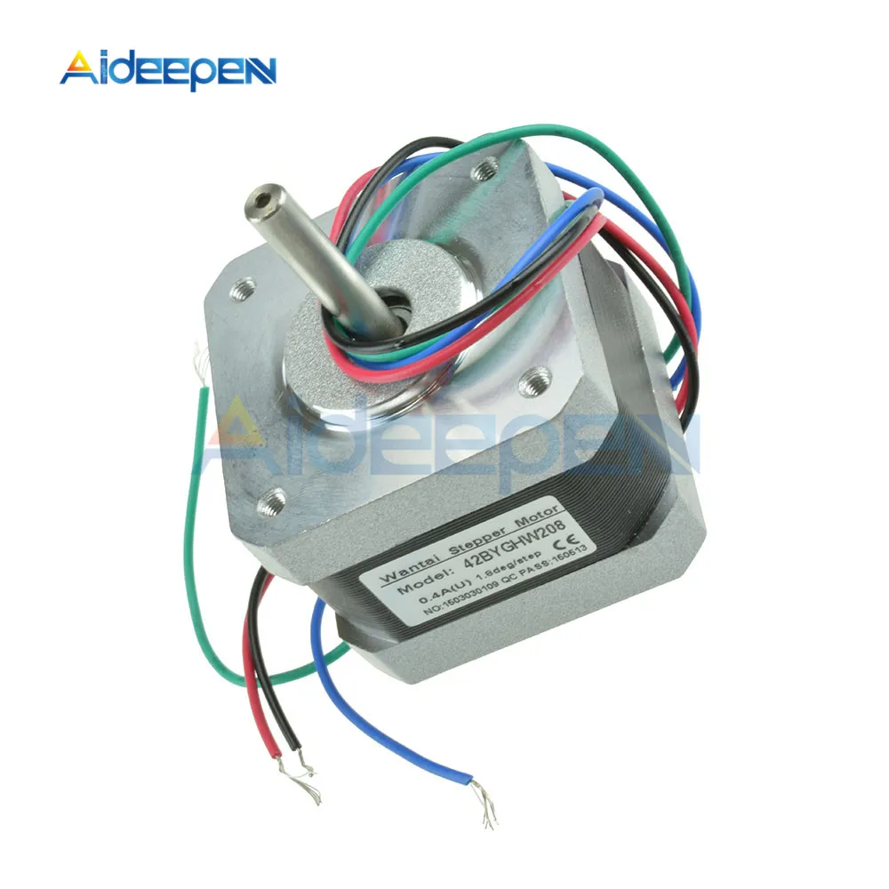 12В NEMA17 42BYGHW208 шаговый двигатель 36oz in/ 2600 г/см для 3D принтера RepRap Medel Prusa|Шаговый
