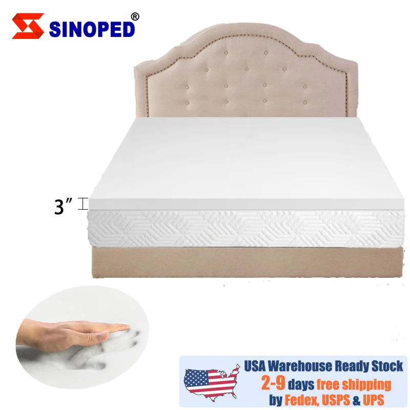 

[Товары в США] 3-дюймовый однослойный Полноразмерный Матрас из хлопка с памятью США