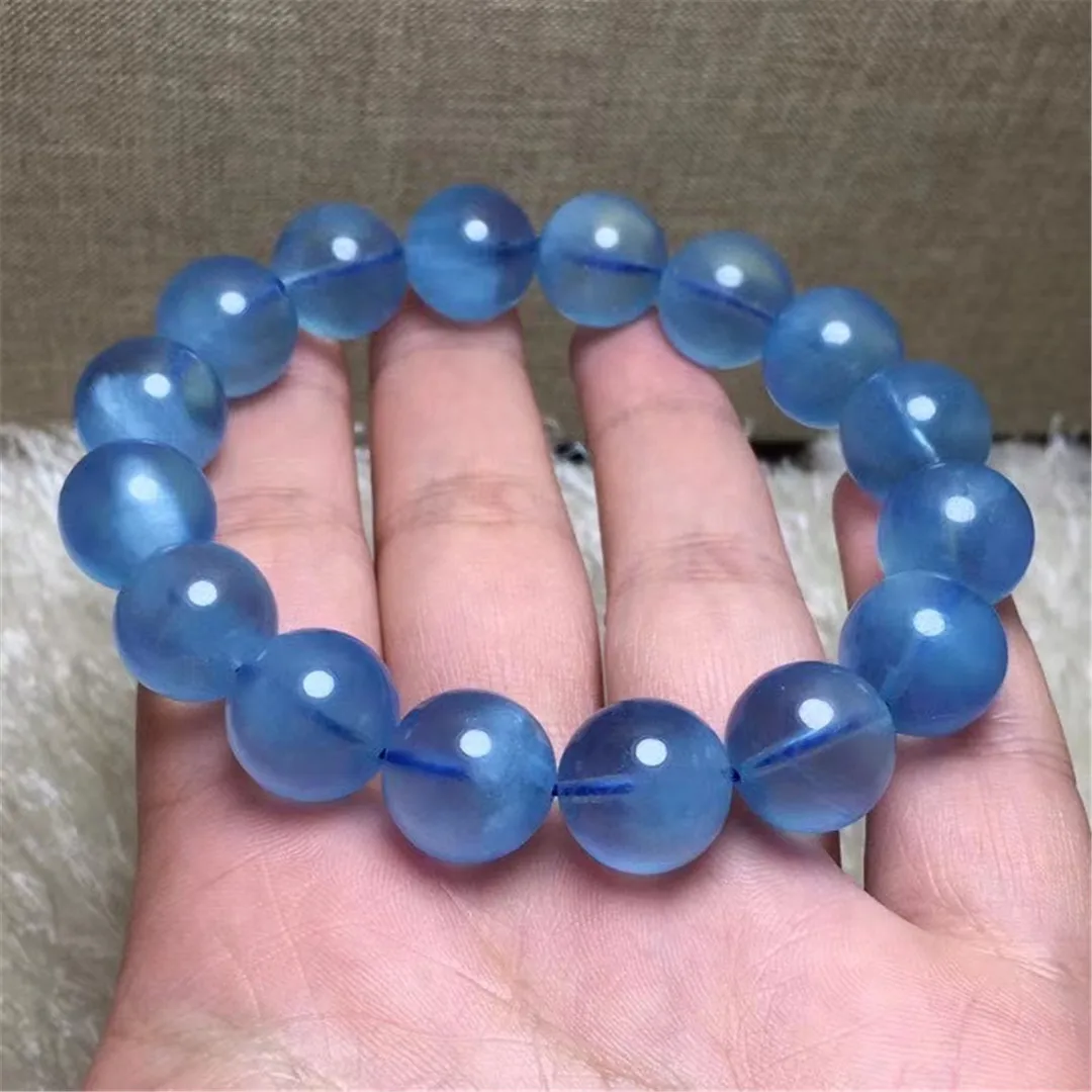 

13 мм Натуральные Синие Бриллианты ювелирные изделия для женщин и мужчин подарок лечебные хрустальные бусины камень кошачий глаз драгоценн...