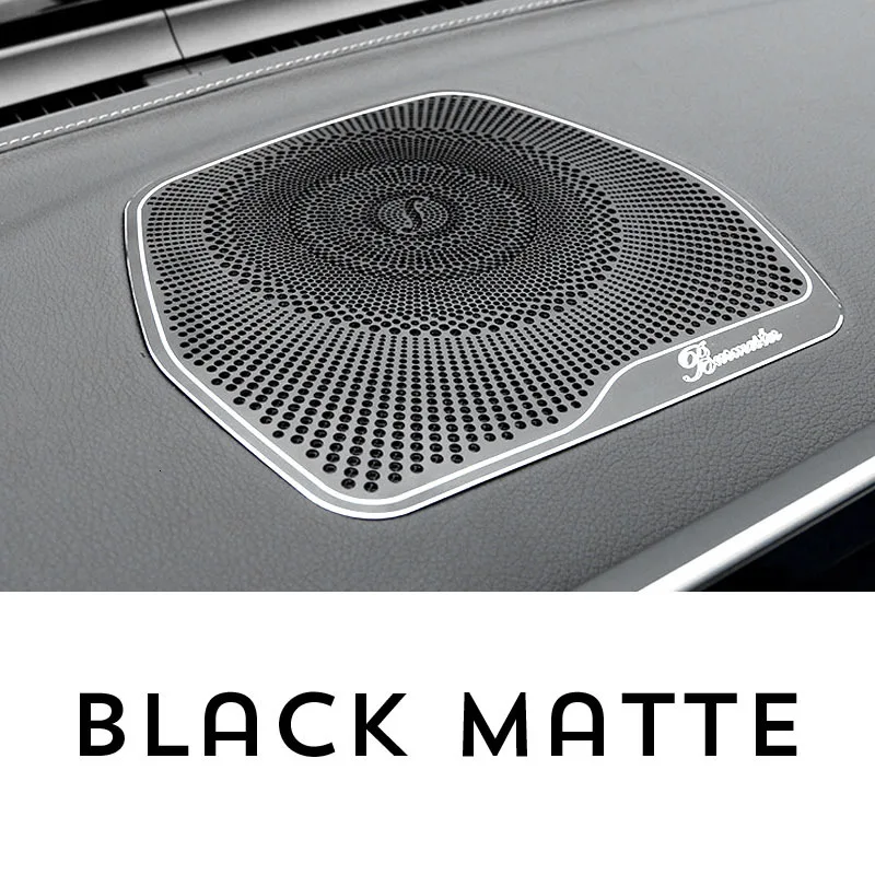Black Автомобильный Стайлинг аудио динамик для Mercedes Benz W205 GLC C Class C180 C200 крышка громкоговорителя наклейки отделка Аксессуары LHD - Название цвета: Black