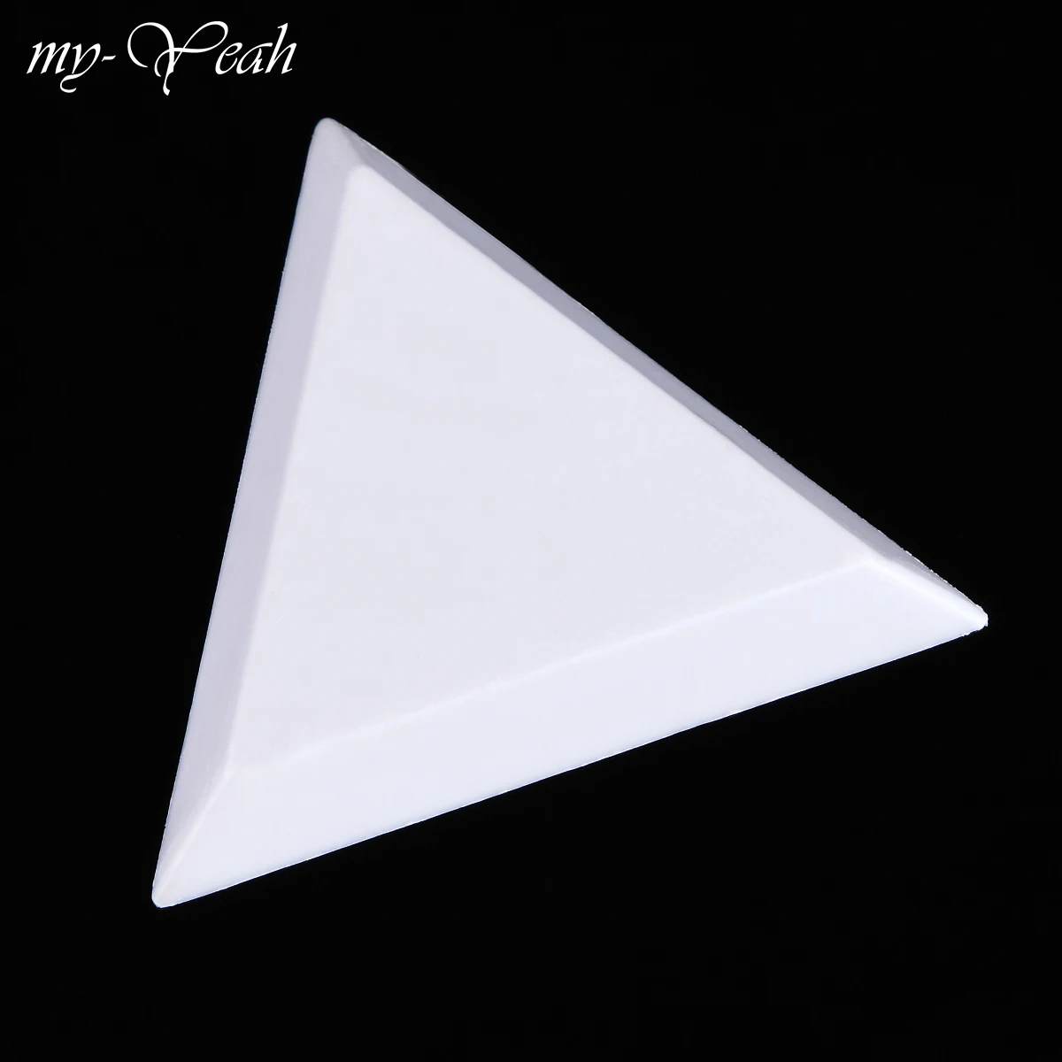 Triangle Plastic Nail Art Gem Diamond Glitter Crystal Sorting Trays Rhinestones Beads Decor Picker Storage Accessory White | Красота и