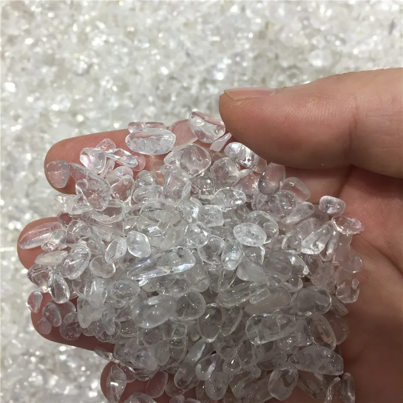 Natural Clear Quartz Crystal Rock Chips Degaussing natural crystal stones minerals Health Decoration Furnishing article | Дом и сад