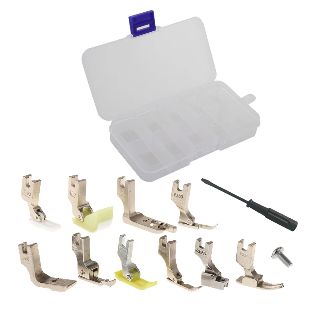 

Прижимная лапка для промышленной швейной машины стопы 13 наборов обжимной прижимная лапка Давление костюм