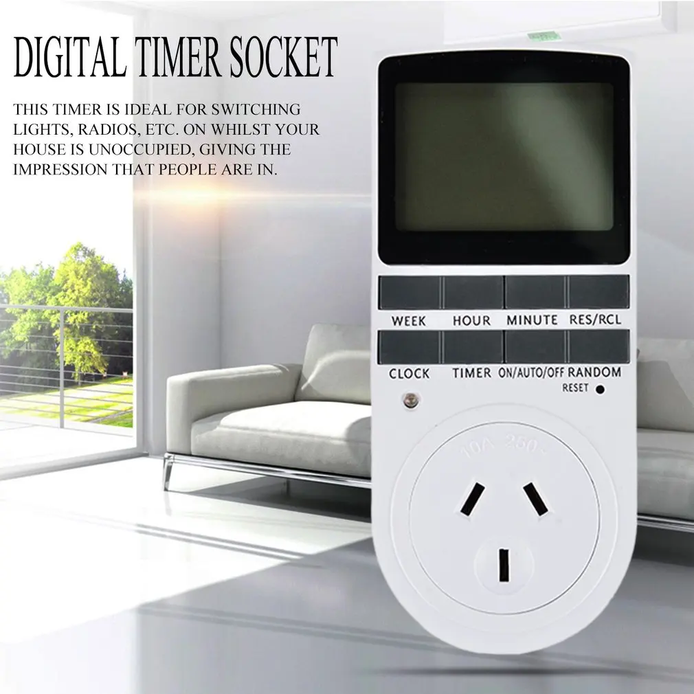 New Digital Electronic Power Timer in Switch Socket LCD Energy-saving Programmable Smart Time | Обустройство дома