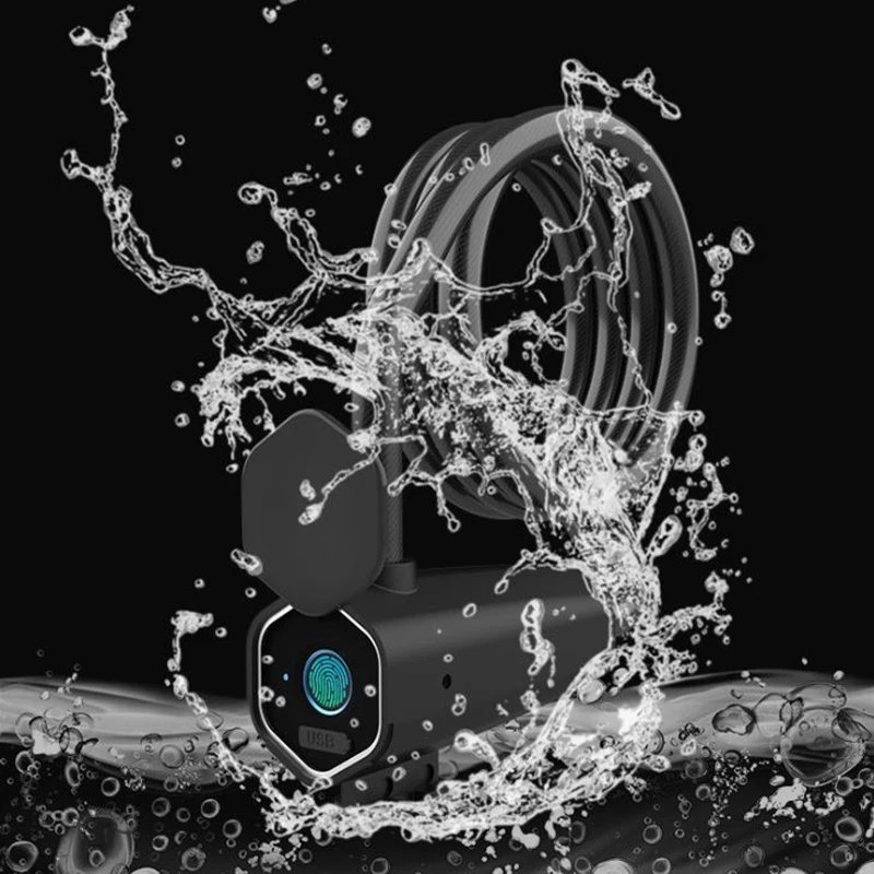 

Bike Bluetooth Steel Rope Fingerprint Lock Anti-Theft Anti-Shear Motorcycle Electric Car Wire Electronic Lock