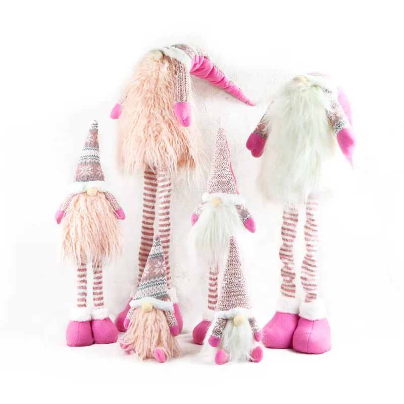 

NEW Christmas Dolls Faceless Doll Merry Christmas Gifts New Year Christmas Decorations Long legs stretch Santa Doll