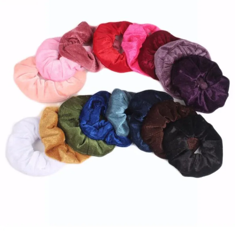 Бархатная резинка для волос женщин и девушек эластичная Женская завязывания