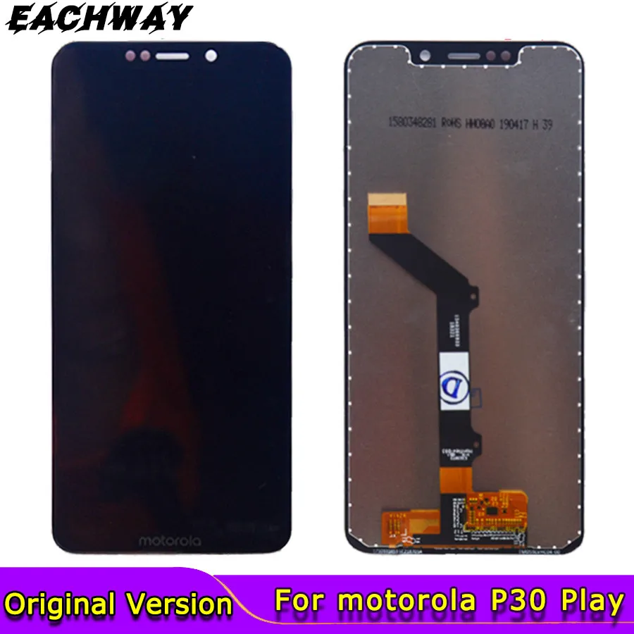 Для Motorola Moto One P30 Play XT1941 ЖК экран и сенсорное стекло дигитайзер сборка 5 9 &quotдля