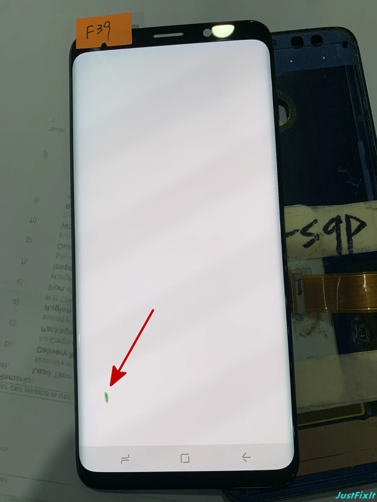 F39 Супер AMOLED для samsung Galaxy S9 Plus G965F G965U S9plus ЖК-дисплей сенсорный экран дигитайзер дефект черное пятно - Цвет: F39