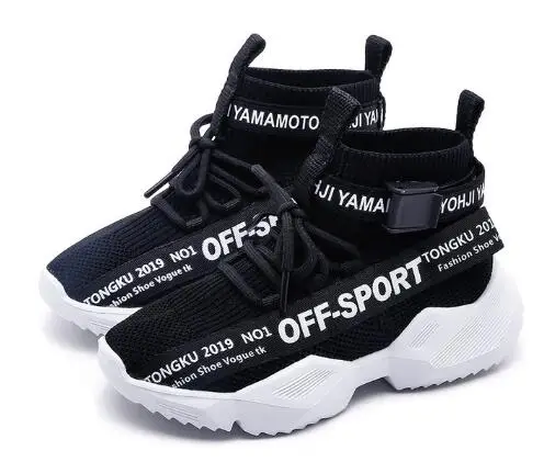 Детские сетчатые массивные кроссовки для маленьких девочек высокие